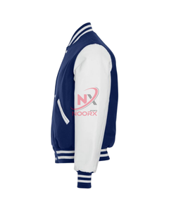 แจ็กเก็ตขนสัตว์ตามสั่งแขนเสื้อหนังกระดุมสแนปปักโลโก้ขนาด XL ฤดูหนาว - Product Image 4