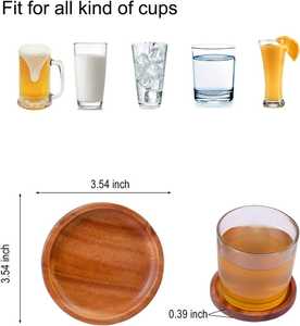 Exportateurs indiens Design élégant sous-verre en bois ensemble accessoire de table Durable pour bureau à domicile Restaurants tapis tampons pour Surface - Product Image 5