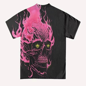 เสื้อยืดพิมพ์ลายกราฟิกเสื้อโอเวอร์ไซซ์สะพายไหล่ทรงหลวมโอเวอร์ไซส์ออกแบบได้ตามต้องการ - Product Image 1