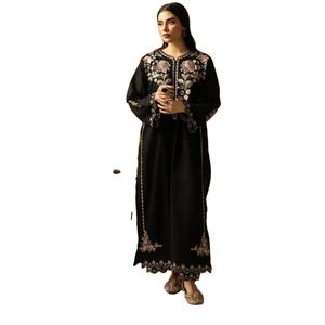 WS INTERNATIONAL Magnifique Salwar Kameez en Soie pour Femme Musulmane, Modeste et Formel, Toutes Saisons, Coupe Classique, Infroissable, Séchage Rapide, Idéal pour les Fêtes - Product Image 1