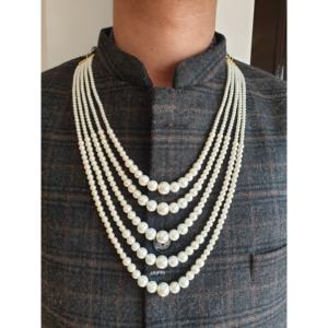 Ensemble de collier de marié de perles Bijoux fins pour les mariés - Product Image 1