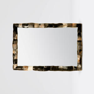 Miroir mural avec incrustations d'os de qualité supérieure fait à la main, design de miroir mural avec incrustations d'os pour la décoration de la maison, forme multiple - Product Image 3