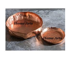 Kadai de Cobre Martillado de Calidad Deluxe, Mejores Diseños de Tazones para Mezclar de Cobre Pulido en Plata y Oro en Venta - Product Image 2