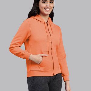 Top Trending Custom Made Women full zipper Hoodies en precio barato transpirable ropa de invierno Mujeres elegante Sudadera con capucha con color personalizado - Product Image 5