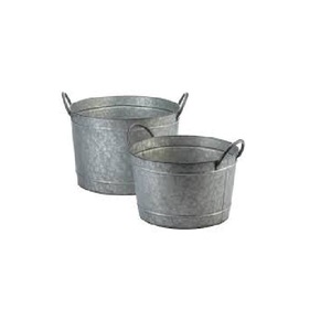 Juego de tres con soporte Cama de jardín elevada de metal galvanizado para verduras Caja de maceta Redonda al aire libre para patio trasero y agricultura urbana - Product Image 3