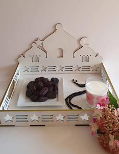Bandeja especial de Ramadán con diseño elegante perfecta para Iftar Suhoor, dátiles para servir, dulces, frutas secas y exhibición de mesa festiva - Product Image 6