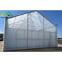 Serre Venlo à toit rétractable en polycarbonate, grande solution floricole haut de gamme pour orchidées et anthuriums, adaptée aux environnements variés