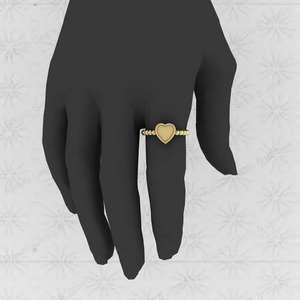 <b>Top</b> Quality 925 Sterling Silver 8mm <b>Heart</b> Semi Mount Beaded Band Ring Good for Resin & Ashes Work Keepsake Breastmilk Jewelry - Product Image 6