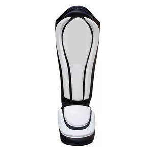 Conception personnalisée en cuir de vachette MMA protège-tibias de protection pour le kickboxing entraînement protège-tibias - Product Image 5