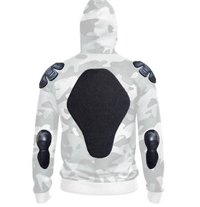 Sweat à capuche d'hiver confortable pour homme, grande taille, manches longues, respirant, en toile, motif imprimé uni - Product Image 5