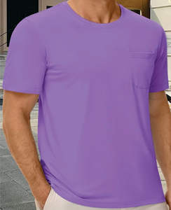 เสื้อยืดคอกลมแขนสั้นสำหรับผู้ชาย, เสื้อยืดออกกำลังกายผ้าโพลีเอสเตอร์100% มีสไตล์ระบายอากาศได้ดีแห้งเร็วปรับแต่งได้ - Product Image 4