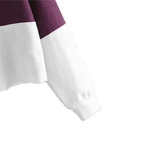 Sudadera de manga larga con cuello redondo para mujer Logotipo personalizado Invierno en relieve Otoño Estilo informal Impresión digital Servicios OEM disponibles - Product Image 3