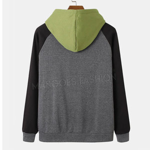 Sweat à capuche oversize pour homme, manches classiques, uni, en polaire, avec poche, logo personnalisé, respirant, séchage rapide, 100% coton - Product Image 2