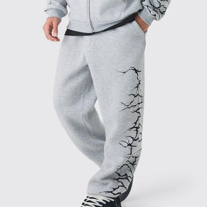 Sweat à capuche zippé et pull-over survêtements pour hommes vêtements de sport survêtement personnalisé en coton polaire survêtement avec logo personnalisé pour homme - Product Image 5