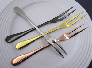Wholesale Luxury Metal Multi-Color Fruit <b>Fork</b> For Parties Restaurant Hotel - Product Image 6