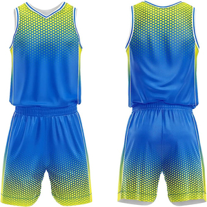 2024 personnalisé imprimé Polyester basket-ball Sport Kit hommes enfants maillots sans manches amples uniformes respirants avec techniques imprimées - Product Image 1