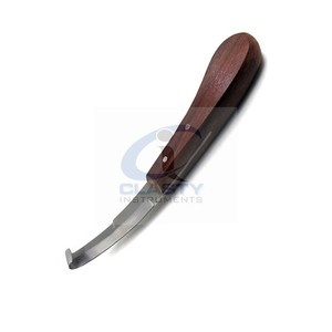 MEILLEUR COUTEAU À SABOT OVALE FARRIER/COUTEAU À SABOT COUTEAU À SABOT OVALE AVEC MANCHE EN BOIS/ÉQUIPEMENT VÉTÉRINAIRE COUTEAU À SABOT OVALE - Product Image 5
