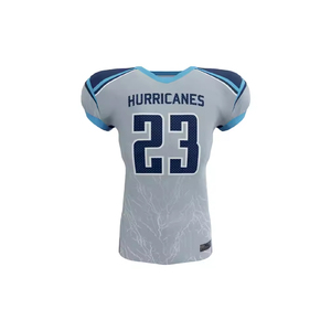Maillot de football américain pour homme de haute qualité, grande taille, respirant, protection UV, séchage rapide, manches courtes, imprimé, haut de sport - Product Image 1