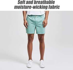กางเกงขาสั้นลำลองผู้ชาย แห้งเร็ว ปรับแต่งโลโก้ได้ เหมาะสำหรับวิ่ง ออกกำลังกาย ฟิตเนส เล่นกีฬา และเข้ายิม - Product Image 2