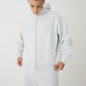 เสื้อฮู้ดผ้าฝ้าย100% กรดเทอร์รี่สำหรับผู้ชายเสื้อฮู้ดแบบสวมศีรษะซิปคู่ออกแบบได้ตามต้องการ - Product Image 1