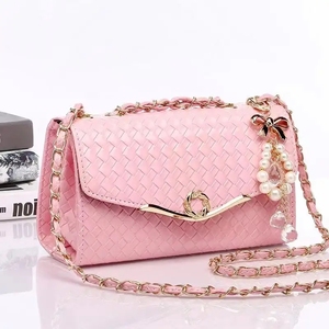 2026 Factory wholesale pink women's shoulder bags ladies handbag burst small <b>square</b> bag fashion chain bag - Product Image 1