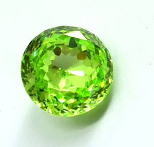 Forme ronde de pierre précieuse en vrac certifiée par péridot naturel de 33.75Ct avec la taille 16X16X9MM - Product Image 3