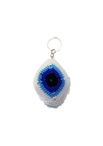 Llavero de mosquetón DAFNI BIG PAZAR con ojo turco, de aleación, de metal de moda, estilo Estambul, con puntas esmaltadas únicas, diseño 3D en relieve e impresión - Product Image 3