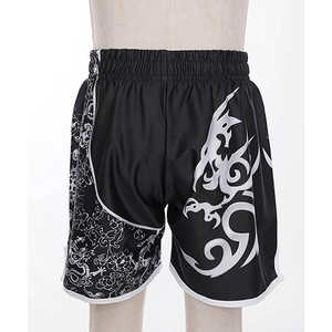 กางเกงมวยไทยคุณภาพสูงสั่งทำพิเศษสำหรับผู้ชาย ลายเรียบ พร้อมพิมพ์ลายดิจิตอล โลโก้สั่งทำ กางเกงชกมวยและกางเกง MMA - Product Image 4