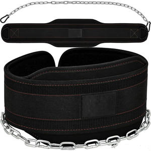 Ceinture de musculation personnalisée en gros OEM/ODM avec logo personnalisé, chaîne en acier robuste, ceinture de soutien dorsal pour la musculation et la callisthénie - Product Image 2