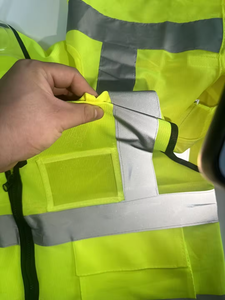 Chaleco de Seguridad Personalizado de Alta Visibilidad, Ropa de Trabajo para Construcción, Poliéster Unisex, Múltiples Tallas y Colores, Reflectante - Product Image 5