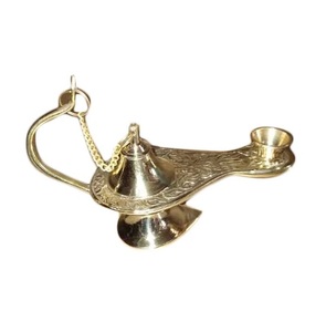Top Trendy Laiton Gaufré Design Aladdin LampHome And Office Table Décoratif Arabian Design Aladdin Lamp. - Product Image 2