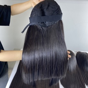 Pelucas naturales pelo liso suave cabello Remy doble dibujado extensiones de cabello vendedores crudo al por mayor cutícula alineada brasileña - Product Image 3