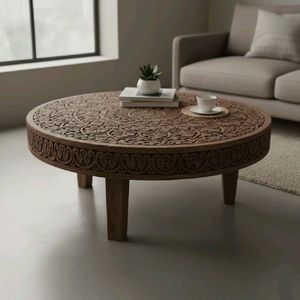 โต๊ะกาแฟไม้พกพา งานฝีมือระดับพรีเมียม ดีไซน์ทนทาน เป็นมิตรกับสิ่งแวดล้อม สำหรับเฟอร์นิเจอร์ห้องนั่งเล่น สไตล์ดั้งเดิม - Product Image 2