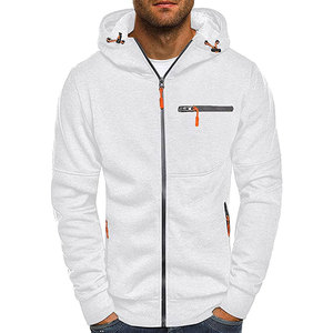 Sweat à capuche zippé pour homme, streetwear, fermeture éclair intégrale, en molleton de coton, tissu lourd et doux, pour la fabrication à l'exportation, marque privée, OEM - Product Image 1