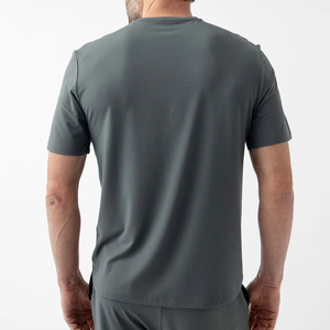 Men's <b>Tshirts</b> Bamboo Cotton <b>Tshirt</b> for Men Custom T-shirt Oversized Short Sleeve Mens T-shirts Summer Pocket Tee Top - Product Image 6