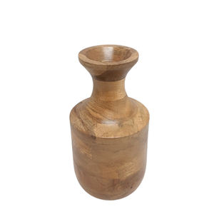 Florero redondo decorativo de hierro y caña para sala de estar, maceta de hierro de Color blanco y Natural para decoración de jardín - Product Image 6