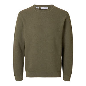 Suéter de Punto Liso Informal Personalizado para Mujer, Cuello Redondo, Manga Larga, Algodón/Nailon Transpirable, Otoño Invierno - Product Image 1