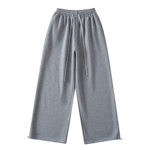 Soft Fabric Summer Flat Front Eco-Friendly Casual <b>Trousers</b> for Daily Wear Street Baggy Sweatpants for <b>Women</b> Relaxed Fit Stylish - Product Image 3