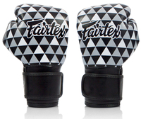Gants de boxe professionnels Fairtex en cuir de vachette imprimé sur mesure, à lacets, avec poignet à scratch, pour adultes, entraînement MMA