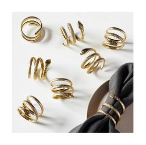 Anillo de servilleta de metal hecho a mano Anillo de servilleta pulido brillante de metal al mejor precio del fabricante - Product Image 4