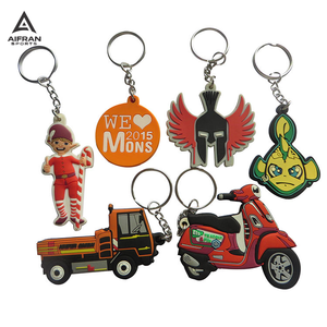 AIFRAN Promotional Gift Custom Logo PVC Keychain 3D Soft Rubber Keyring Personalized Brand Souvenir Silicone <b>Key</b> <b>Holder</b> - Product Image 4