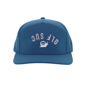 Gorra de Golf Impermeable de 7 Paneles con Logotipo Bordado Personalizado, Etiqueta Tejida en el Interior, Orificios Cortados con Láser y Cierre a Presión - Product Image 2