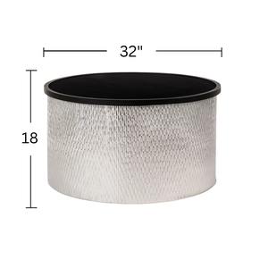 Mesa Auxiliar de Café/Té Moderna de Aluminio Martillado, Ecológica, Diseño Más Reciente, Forma Redonda, Muebles para el Hogar a Precio Accesible - Product Image 5