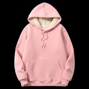 Custom Logo Oversized Men's <b>Hoodies</b> Unisex Sherpa <b>Lined</b> <b>Fleece</b> Streetwear Pullover 100% Cotton Fashionable Premium Quality - Product Image 3