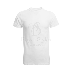 Player Styles 2025, camisetas informales de manga corta para hombre, 100% de algodón, camiseta transpirable de alta calidad, estampado sólido, en blanco personalizado - Product Image 3