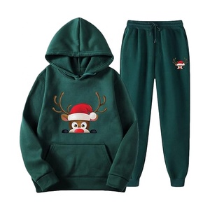 Winter Men Women Funny Christmas New Year's Tracksuit Fashion Couple Party Hoodies 100% Cotton High Quality - Product Image 5