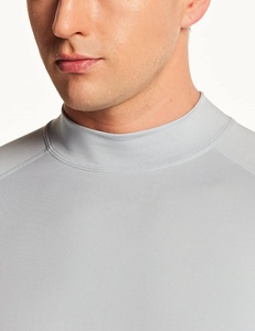 Ropa Deportiva para Hombre, Cuello Redondo, Manga Larga, Elástica, de Secado Rápido, Ajustada, de Alta Calidad, Camiseta Deportiva Lisa para Hombre - Product Image 5