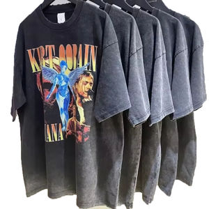 เสื้อยืดผ้าเช็ดทำความสะอาดแบบกรดขนาดใหญ่สำหรับผู้ชายเสื้อยืดผ้าฝ้าย100% แนววินเทจไซส์พิเศษพิมพ์ลายออกแบบโลโก้ของคุณ280gsm เป็นมิตรกับสิ่งแวดล้อม - Product Image 2