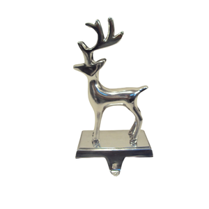 Offre Spéciale 2025 Noël Renne Bas Cintre Métal Argent Renne Bas Titulaire - Product Image 1