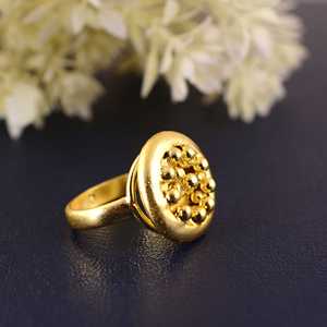Unique Design Boho Beaded <b>Ring</b> Brass <b>Rings</b> For Women 18K Gold Plated Tribal Beaded <b>Statement</b> <b>ring</b> for Wholesale/OEM/ODM - Product Image 6